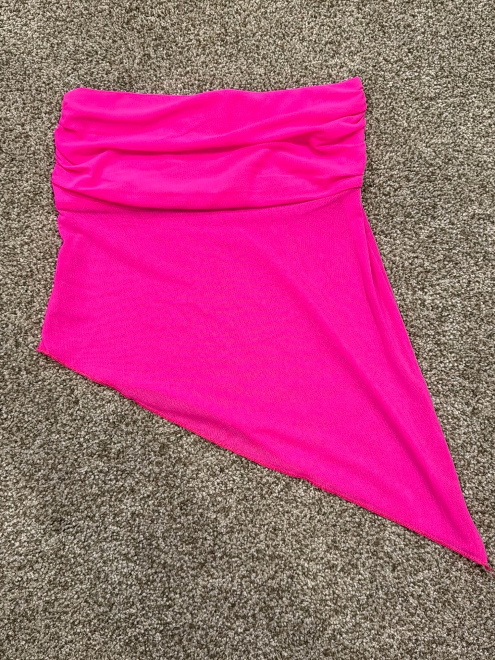 Urban Outfitters Neon Pink Asymmetrical Top